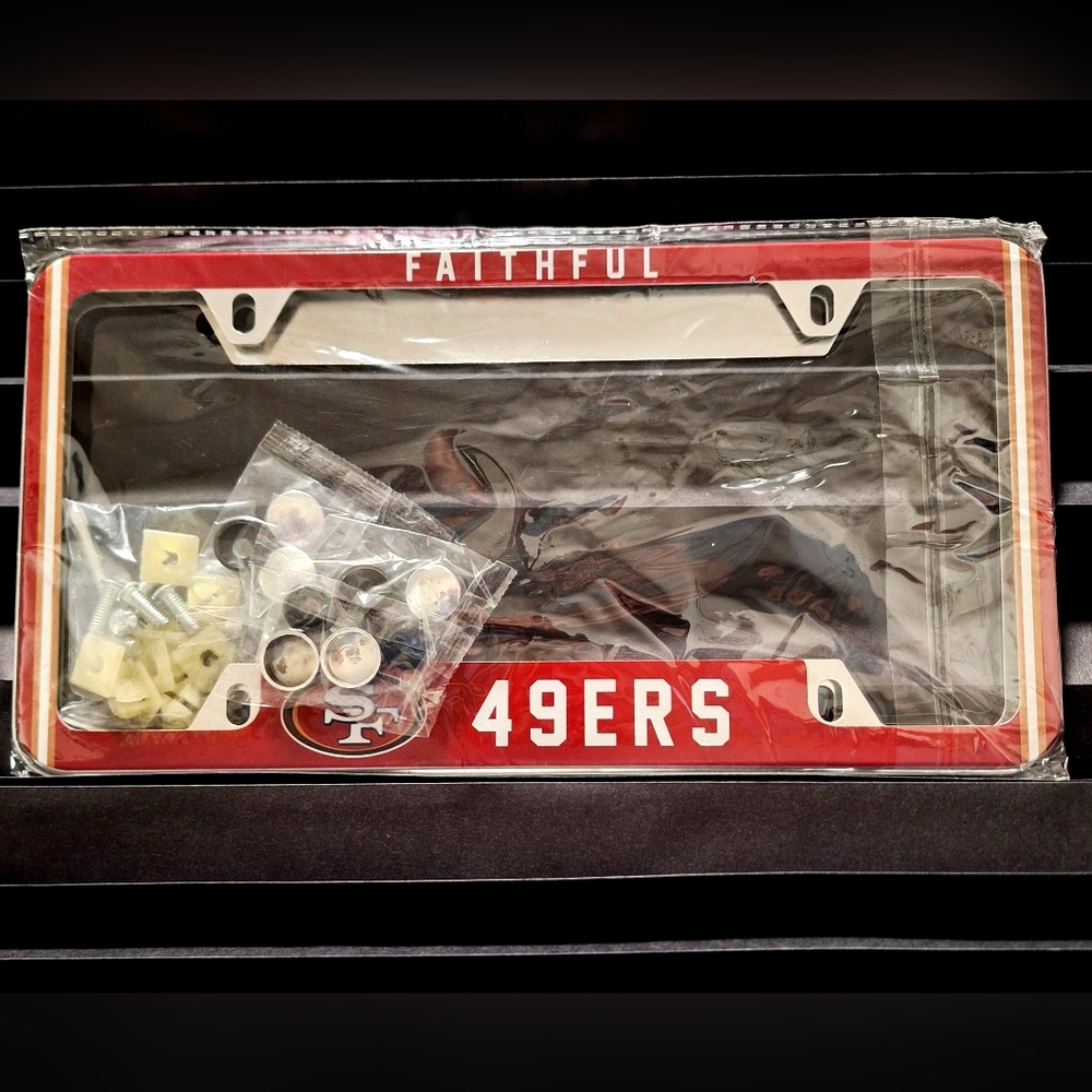 49ers Faithful License Plate Frame